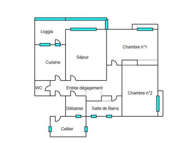 Appartement F3 à vendre - 3 pièces - 62.57 m2 - SETE - 34 - LANGUEDOC-ROUSSILLON - Century 21 Vicarello