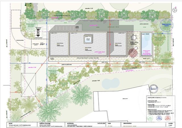 terrain à vendre - 1009.0 m2 - CASTELNAU LE LEZ - 34 - LANGUEDOC-ROUSSILLON - Century 21 Vicarello