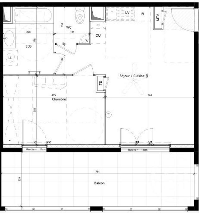 Appartement T2 à vendre - 2 pièces - 43.0 m2 - CASTELNAU LE LEZ - 34 - LANGUEDOC-ROUSSILLON - Century 21 Vicarello