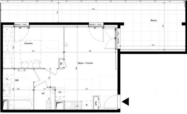 Appartement T2 à vendre - 2 pièces - 43.0 m2 - CASTELNAU LE LEZ - 34 - LANGUEDOC-ROUSSILLON - Century 21 Vicarello