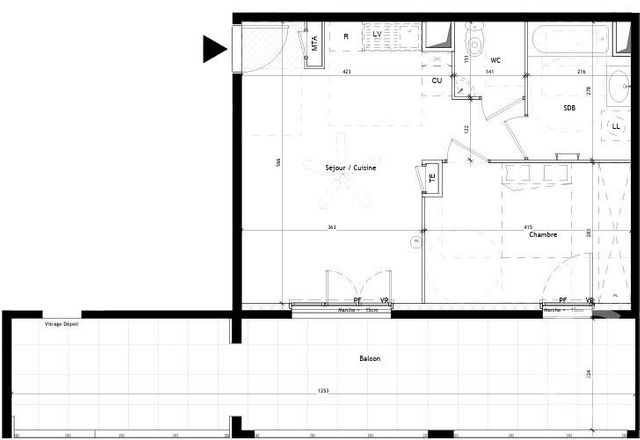 Appartement T2 à vendre - 2 pièces - 43.0 m2 - CASTELNAU LE LEZ - 34 - LANGUEDOC-ROUSSILLON - Century 21 Vicarello