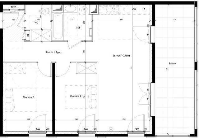Appartement T3 à vendre - 3 pièces - 64.0 m2 - CASTELNAU LE LEZ - 34 - LANGUEDOC-ROUSSILLON - Century 21 Vicarello