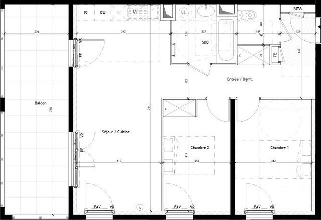 Appartement T3 à vendre - 3 pièces - 64.0 m2 - CASTELNAU LE LEZ - 34 - LANGUEDOC-ROUSSILLON - Century 21 Vicarello