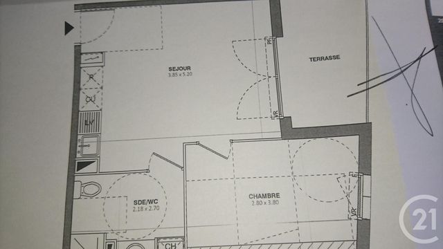 Appartement F2 à louer - 2 pièces - 38.16 m2 - CASTELNAU LE LEZ - 34 - LANGUEDOC-ROUSSILLON - Century 21 Vicarello