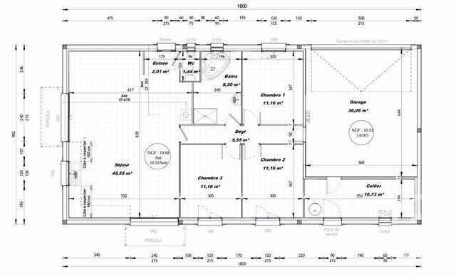 maison à vendre - 4 pièces - 106.96 m2 - VACQUIERES - 34 - LANGUEDOC-ROUSSILLON - Century 21 Vicarello