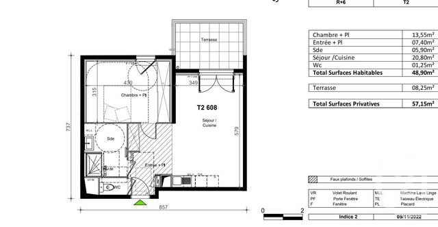 Appartement T2 à vendre - 2 pièces - 48.9 m2 - SETE - 34 - LANGUEDOC-ROUSSILLON - Century 21 Vicarello