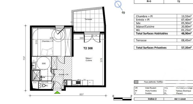 Appartement T2 à vendre - 2 pièces - 48.9 m2 - SETE - 34 - LANGUEDOC-ROUSSILLON - Century 21 Vicarello